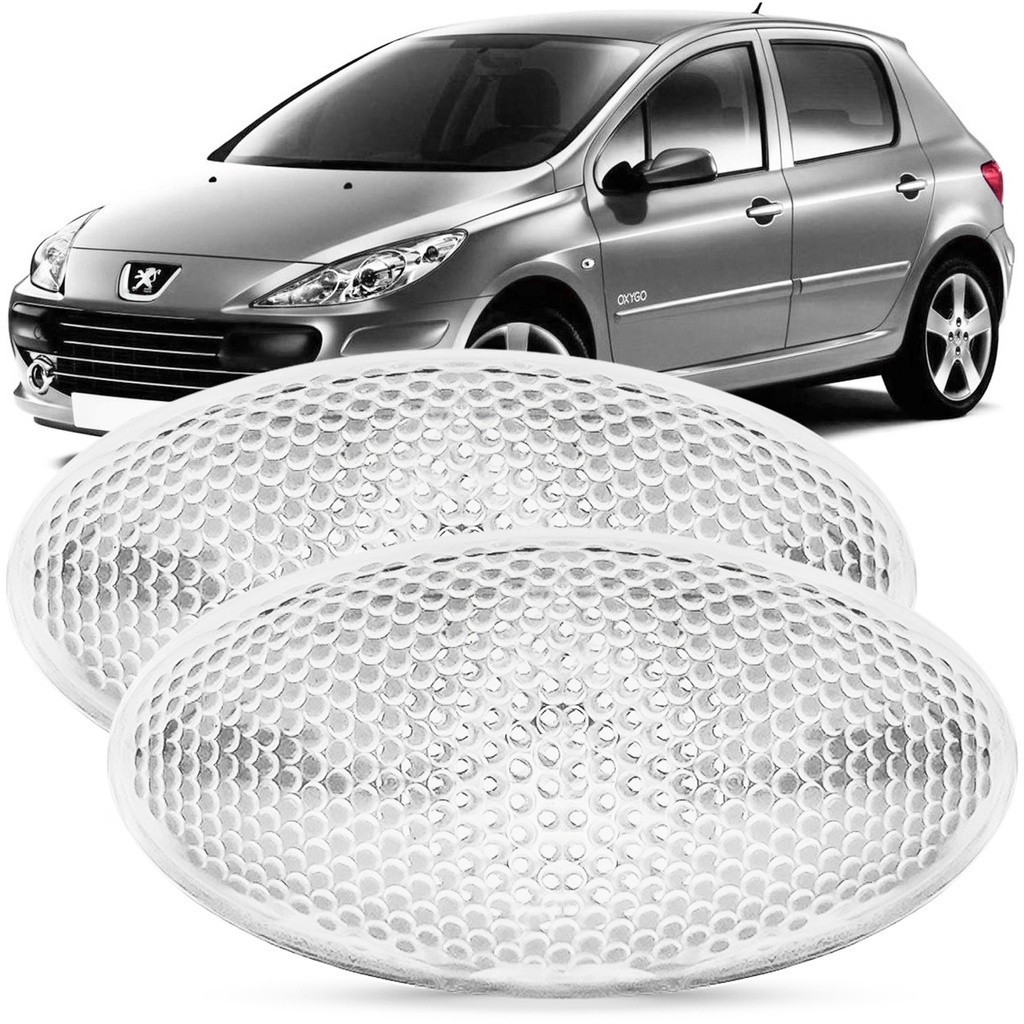 Par Lanterna Lateral Paralama Peugeot 307 2002 A 2014 Pisca Seta Cristal