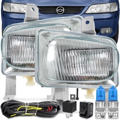 Kit Farol De Milha Vectra 1996 A 1999 Auxiliar Neblina Vidro Cd Gls Orgus