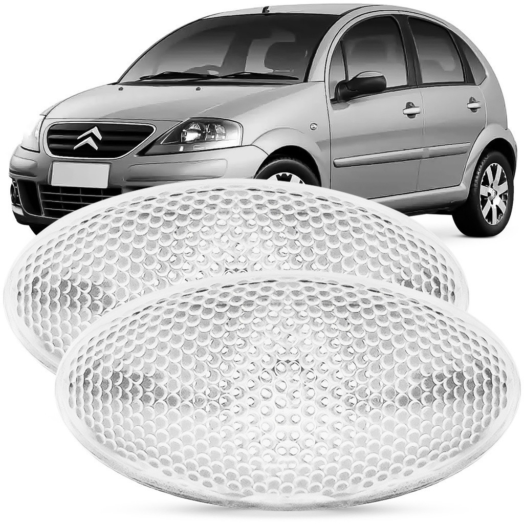 Par Lanterna Lateral Paralama C3 2003 A 2012 Pisca Seta Cristal em Oferta na Shopee