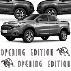 Kit Adesivo Lateral Porta Toro Opening Edition 2017 2018 2019 2020 2021 2022 2023