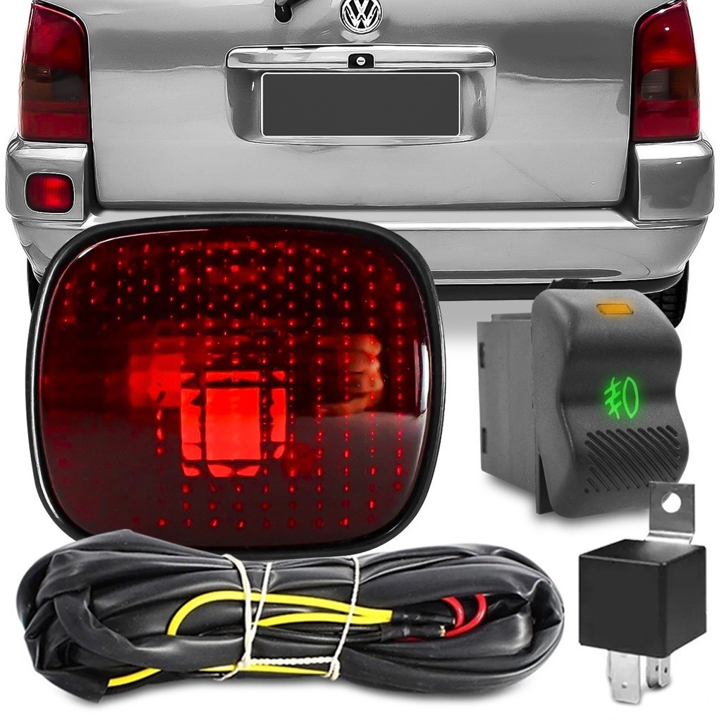 Kit Lanterna de Neblina Parati Bola G2 1996 A 1999 Botao Original