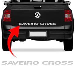 Adesivo Tampa Autocolante Traseira Saveiro Cross 11 12 13 2011 2012 2013 Prata