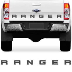 Adesivo Faixa Tampa Traseira Ford Ranger 2012 2013 2014 2015 2016 2017 2018 2019 2020 Cinza