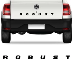 Adesivo Autocolante Robust Tampa Traseira Saveiro 2017 2018 2019 Sticker Preto