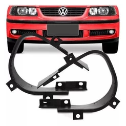 Par Suporte De Fixação Farol Milha Auxiliar Gol Saveiro Parati G3 Fase 1 1999 2000 2001 2002