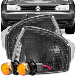 Kit Lanterna Pisca Gol Parati Saveiro Bola G2 1995 A 1999 Fume Encaixe Cibie + Soquete Lampada 2 Polos Meia Luz na Seta
