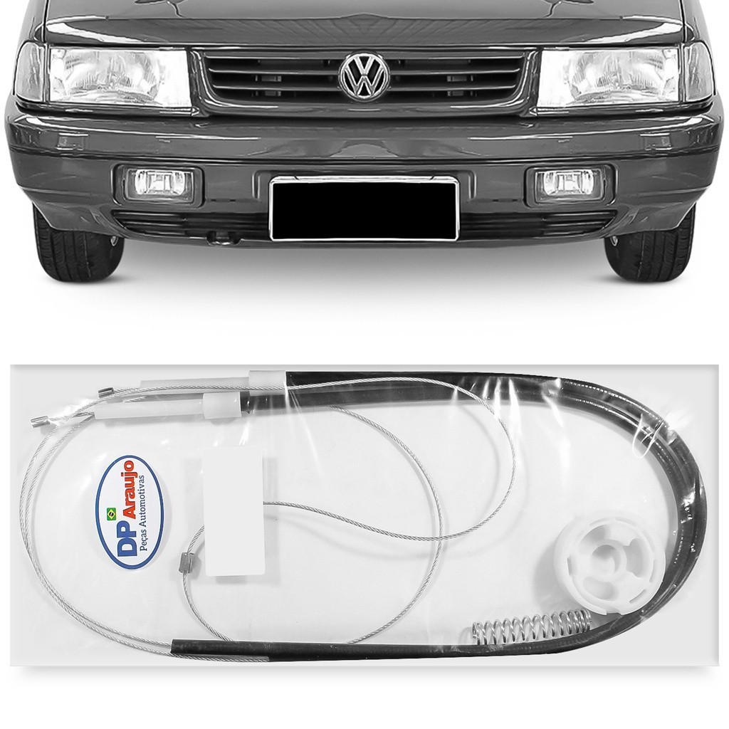 Kit Reparo Maquina Bosch Vidro Eletrico Santana 1988 A 1998 Cabo Conduite de Ferro