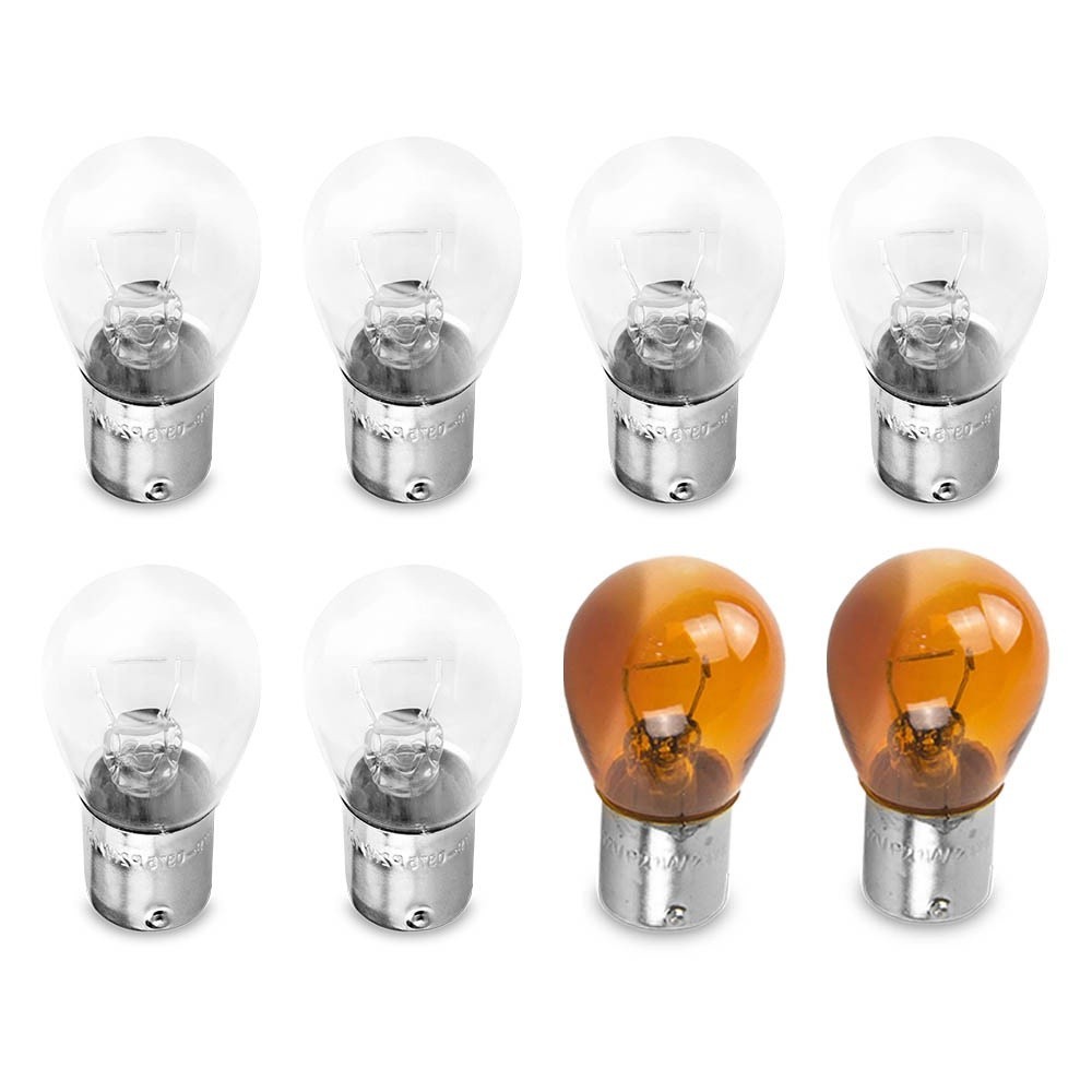 Kit Lampada Para Farol e Lanterna Traseira Palio 1996 1997 1998 1999 2000 Comum Halogena Jogo · foto 2
