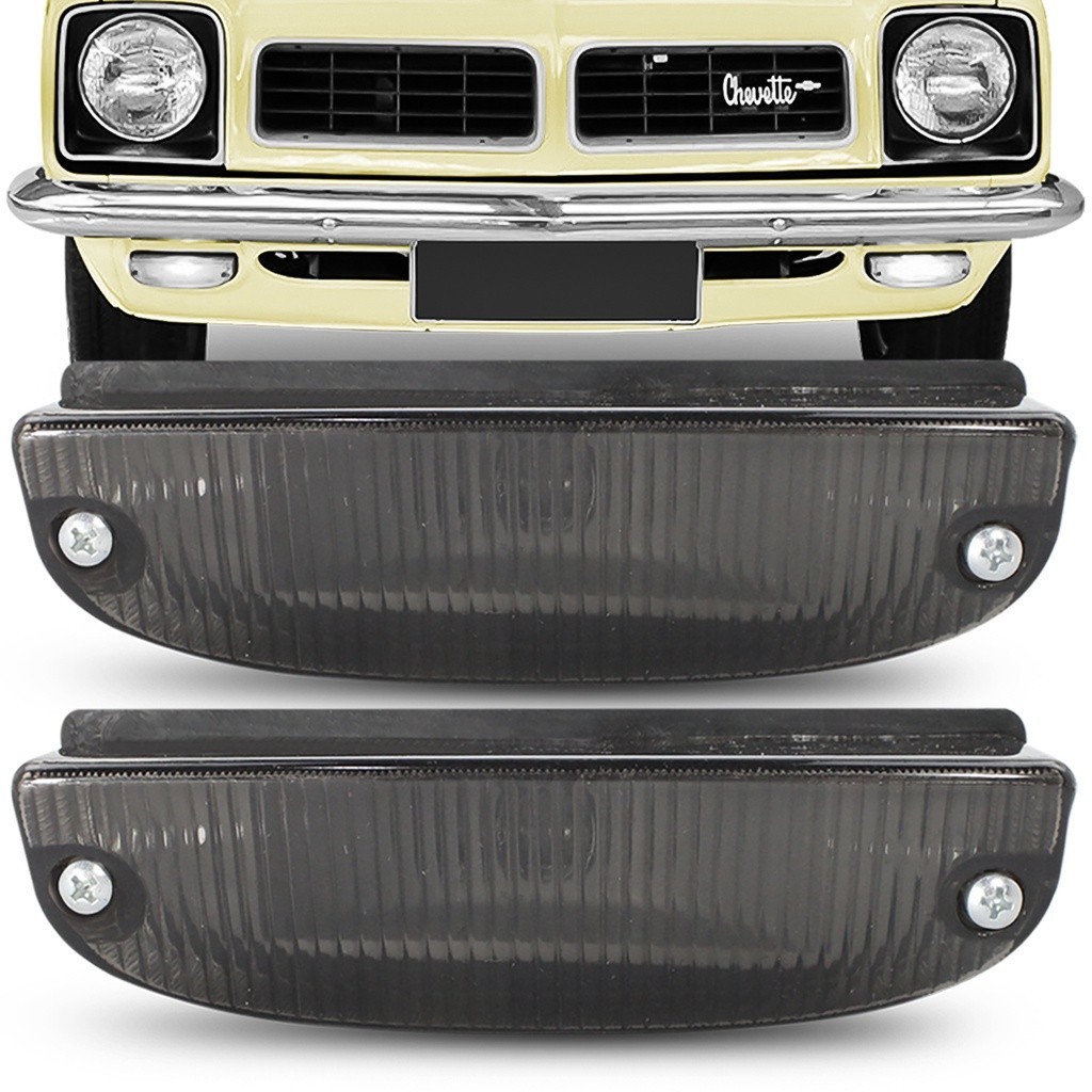 Par Lanterna Dianteira Chevette 78 79 80 81 82 Pisca Fume