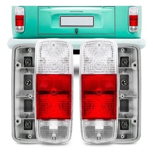 Par Lanterna Kombi Clipper 1976 77 A 14 Cristal Com Soquete