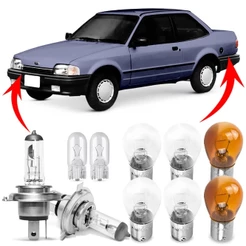 Kit Lampada Para Farol e Lanterna Traseira Verona 1987 1988 1989 1990 1991 1992 Comum Halogena Jogo