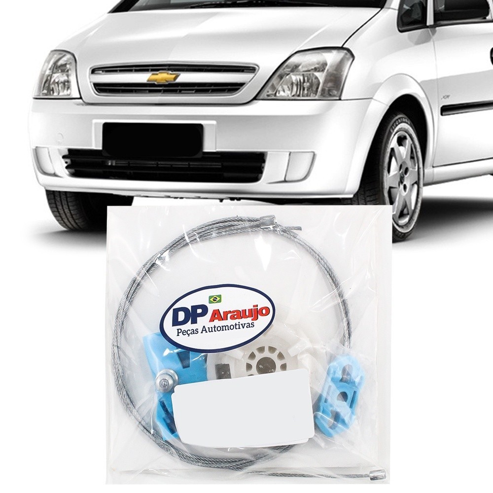 Kit Reparo Maquina Vidro Eletrico Meriva 2002 03 04 05 06 07 08 09 10 11 2012 Cabo Traseira