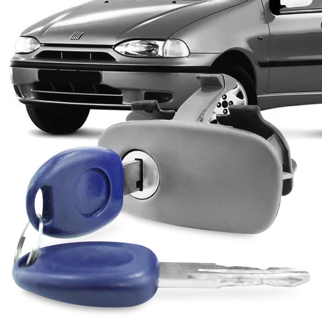 Fecho do Porta Luvas Puxador Fechadura Palio 1996 A 2002 Siena 1996 A 2007 Strada 1996 A 2007 Com Chave