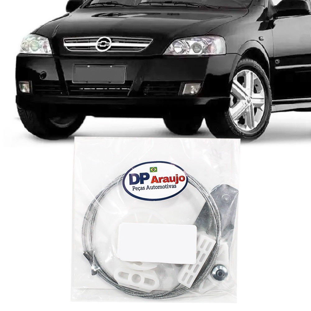 Kit Reparo Maquina Vidro Eletrico Astra Hatch Sedan 1999 00 01 02 03 04 05 06 07 08 09 10 11 2012 Cabo Traseira