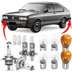 Kit Lampada Para Farol e Lanterna Traseira Passat Pointer 1985 1986 1987 1988 1989 Comum Halogena Jogo