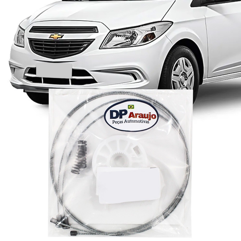 Kit Reparo Maquina Vidro Eletrico Onix 2013 2014 2015 2016 Cabo Dianteiro