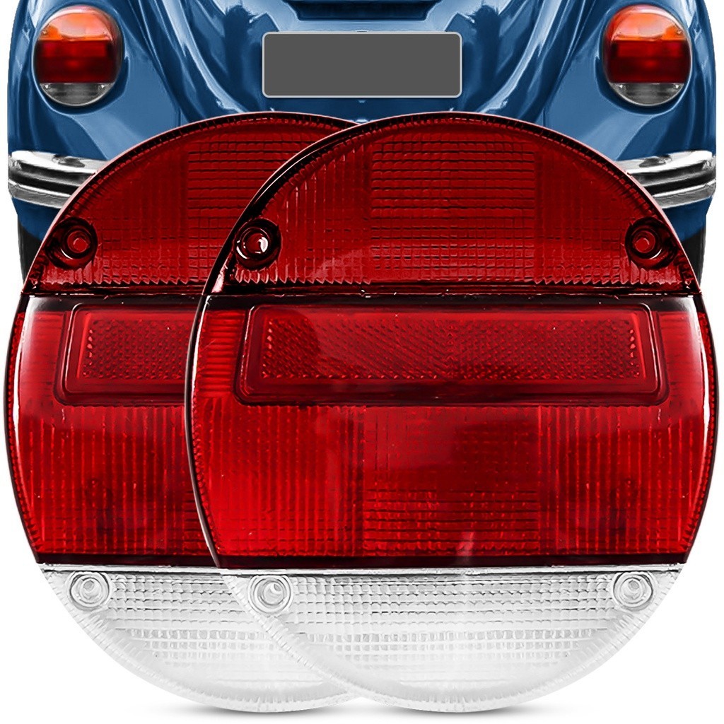 Par Lente Lanterna Fusca Fafa 79 80 81 82 86 93 96 Traseira Rubi