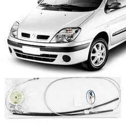Kit Reparo Maquina Vidro Eletrico Dianteiro Renault Scenic 2000 2001 2002 2003 2004 2005 2006 2007 2008 2009 2010 Cabo