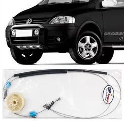 Kit Reparo Maquina Vidro Eletrico Crossfox 2002 03 04 05 06 07 08 09 10 11 12 13 14 15 2016 Cabo Traseira