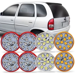 Kit 8 Lampada Led Para Lanterna Traseira Corsa Wagon Pick-up 1994 1995 1996 1997 1998 1999