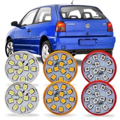 Kit 6 Lampada Led Para Lanterna Traseira Gol Bola G2 1995 1996 1997 1998 1999