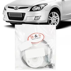 Kit Reparo Maquina Vidro Eletrico Hyundai I30 2009 2010 2011 2012 Cabo Traseira