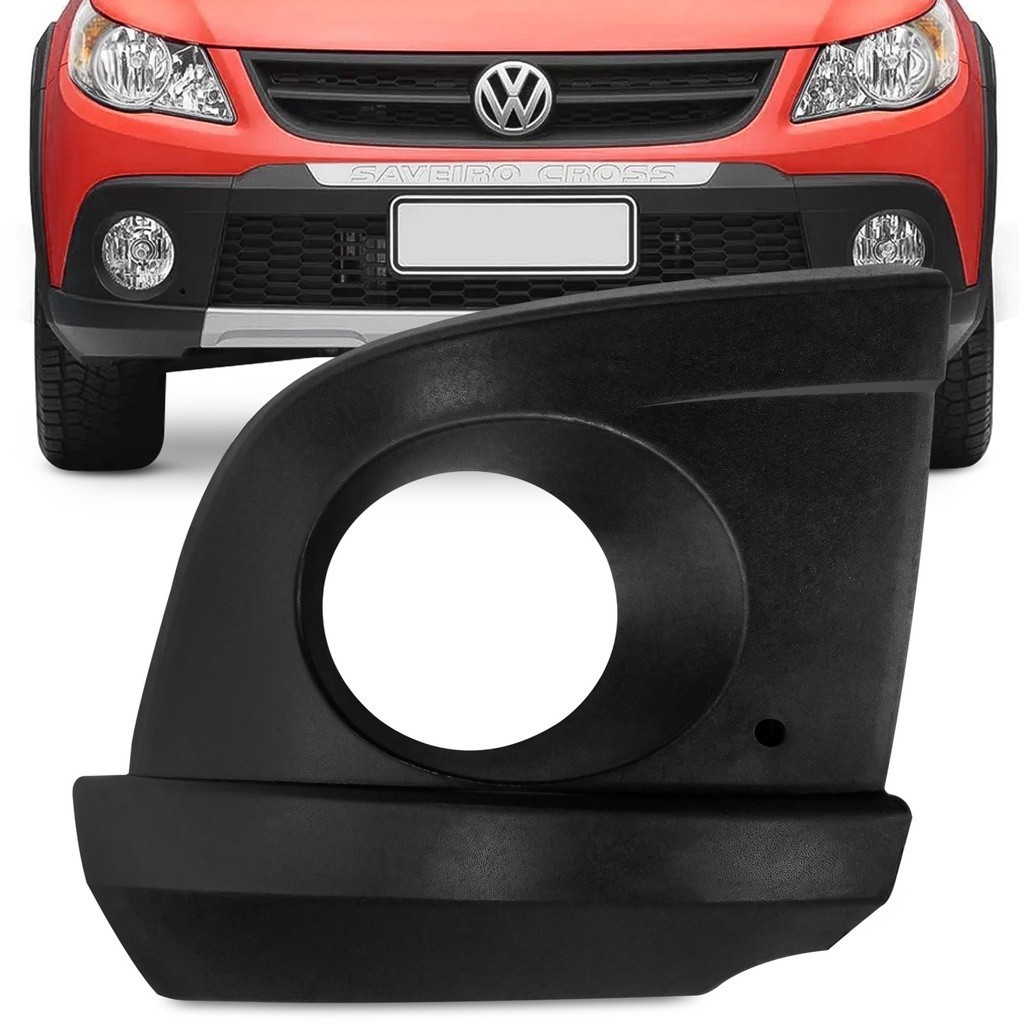 Moldura Farol Milha Saveiro Cross G5 2009 2010 2011 2012 Com Furo
