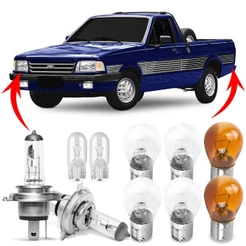 Kit Lampada Para Farol e Lanterna Traseira Pampa 1985 86 87 88 89 90 91 92 93 94 95 96 1997 Comum Halogena Jogo