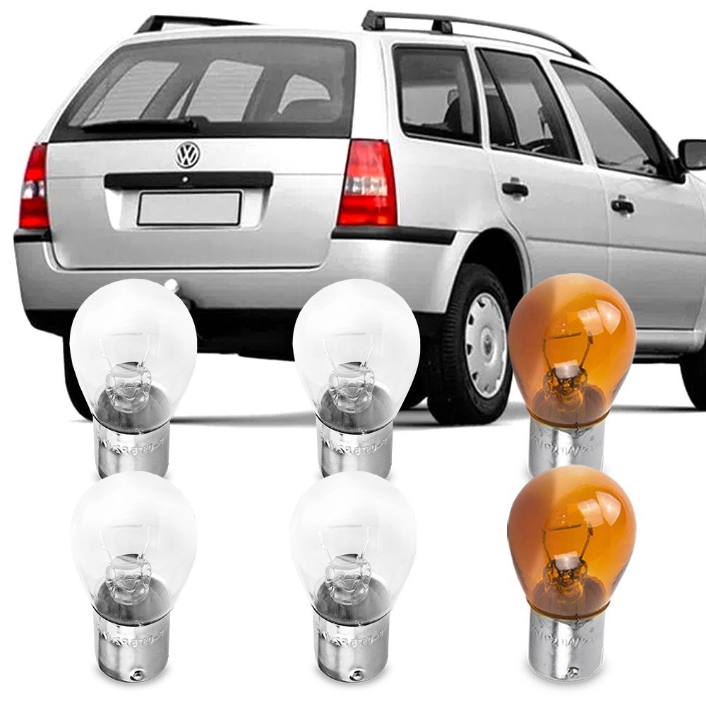 Jogo 6 Lampada Comum Para Lanterna Traseira Parati G3 2003 2004 2005 Vw