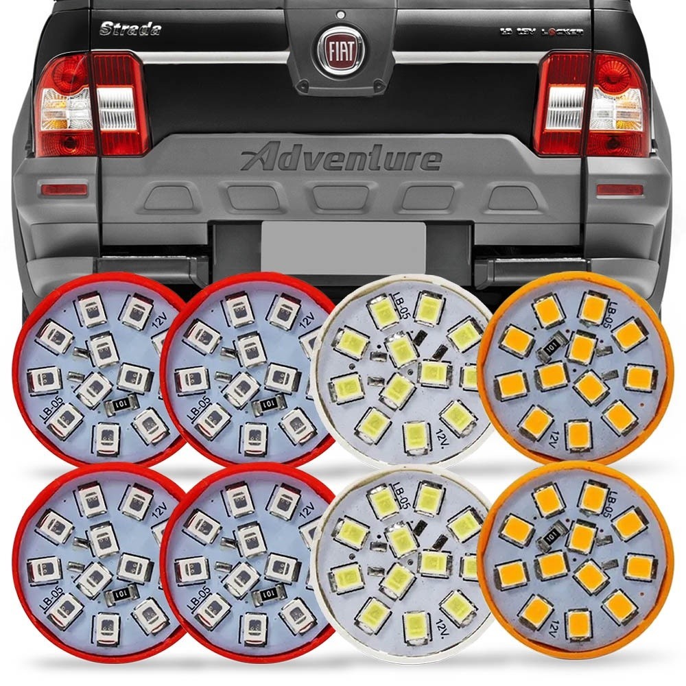 Kit 8 Lampada Led Para Lanterna Strada Adventure 2008 2009 2010 2011 2012 2013