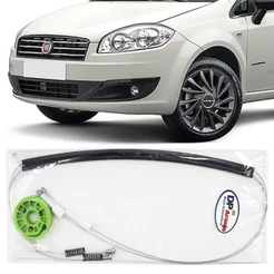 Kit Reparo Maquina Vidro Eletrico Linea 2009 10 11 12 13 14 15 2016 Cabo Traseira