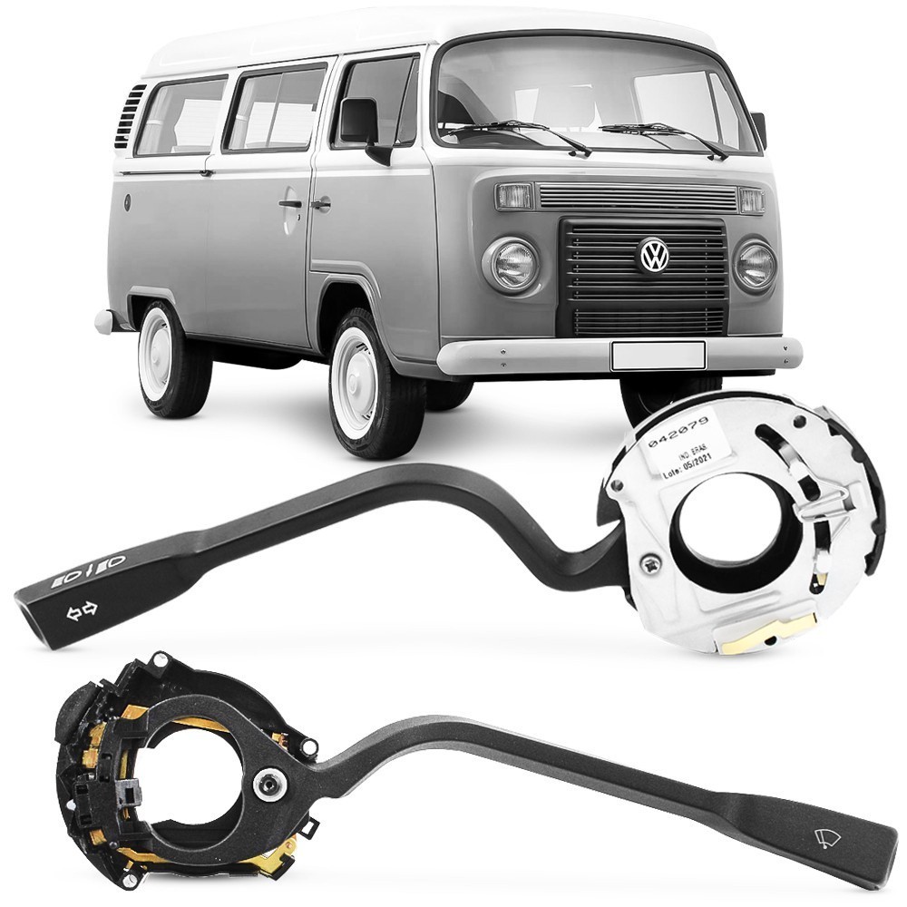 Kit Chave Seta Kombi 1996 1997 1998 1999 2000 A 2014 + Alavanca do Limpador de Parabrisa Com Temporizador 2 Velocidades Com Esguicho
