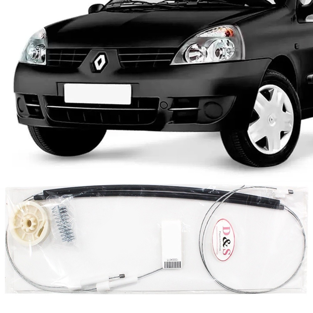 Kit Reparo Maquina Vidro Eletrico Renault Clio Cabo Dianteiro