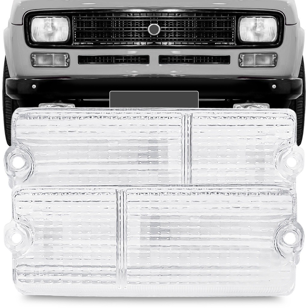 Par Lente Dianteira Cristal Fiat 147 1976 77 78 1979