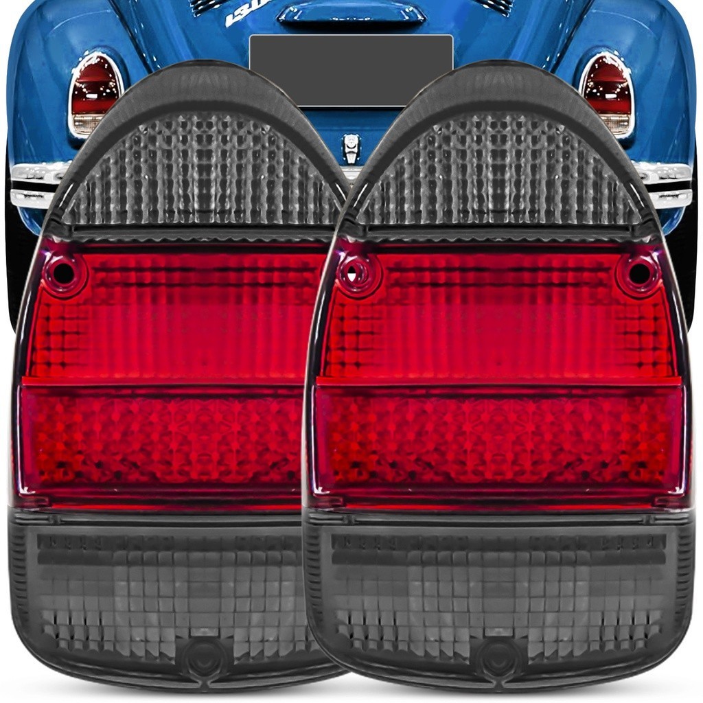 Par Lente Fusca 1300 1500 Sinaleira Traseira Fumê Volkswagen