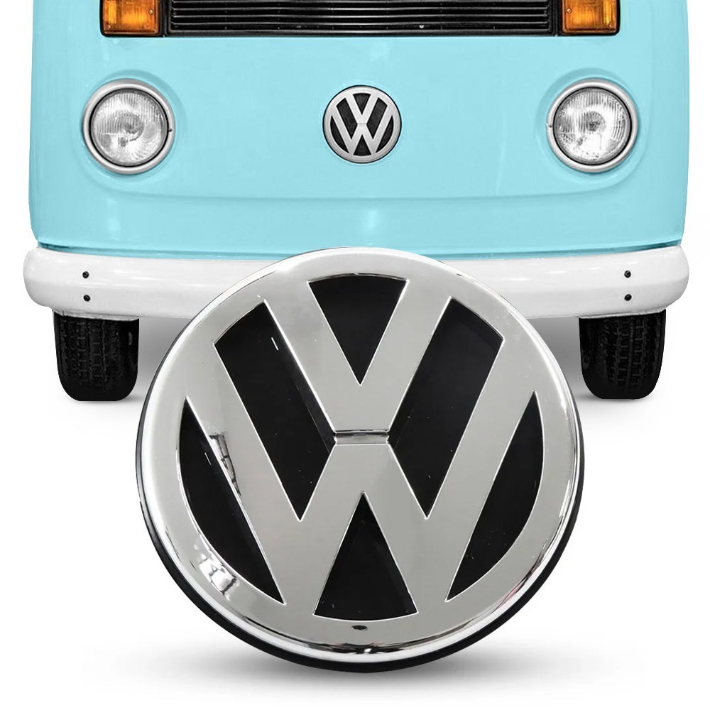 Emblema Vw Cromado Kombi 1979 A 1997 Dianteira Volkswagen