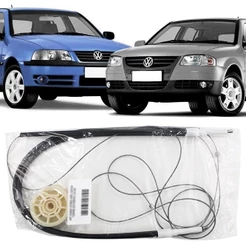 Kit Reparo Maquina Vidro Eletrico Gol G3 G4 1999 2000 2001 2002 2003 2004 2005 2006 2007 2008 2009 2010 2011 2012 2013 2014 Torre Externa