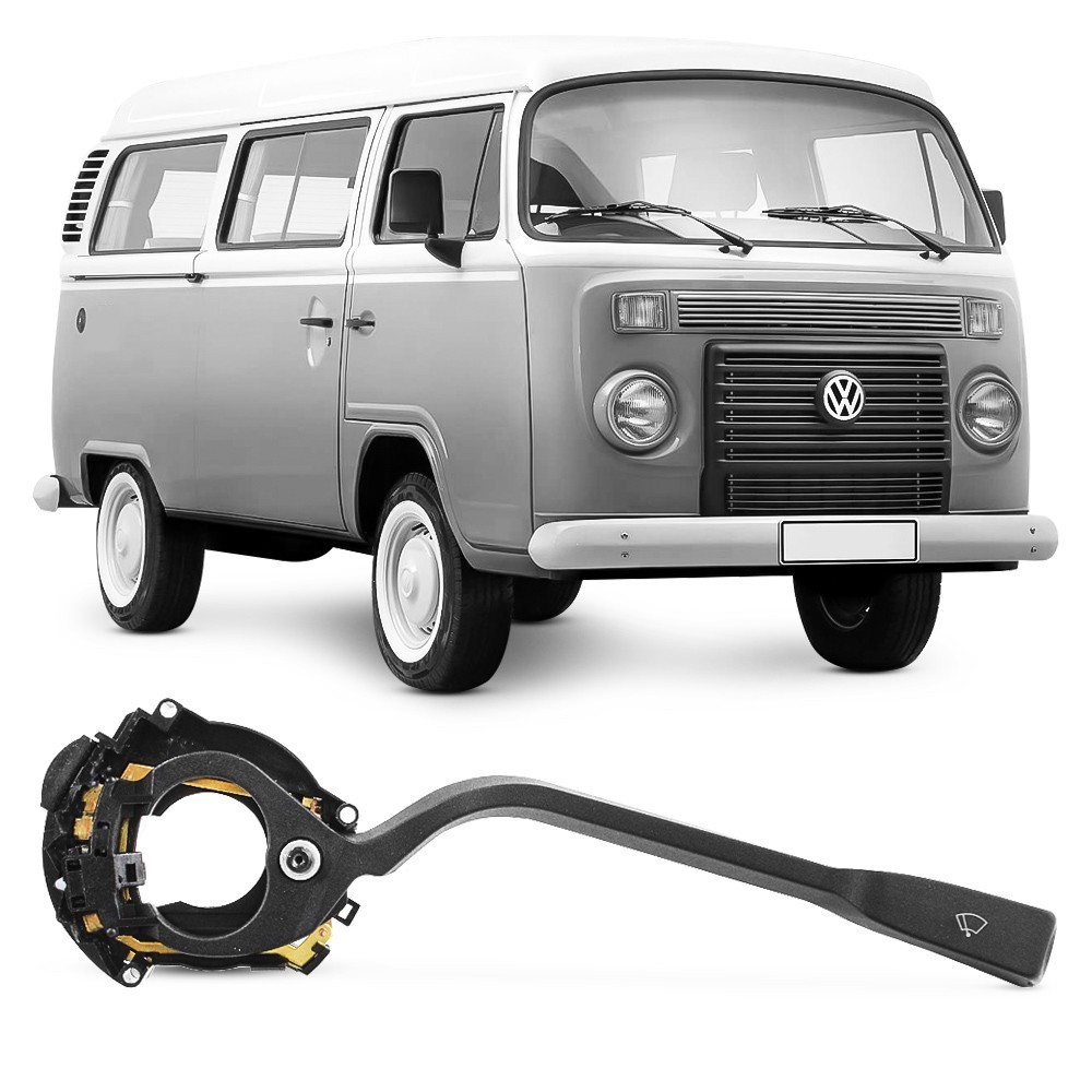 Chave Limpador Parabrisa Kombi 1996 1997 1998 1999 2000 2001 2002 A 2014 2 Velocidades Com Temporizador e Lavador