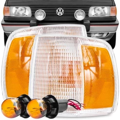 Kit Lanterna Pisca Gol Parati Saveiro Voyage 1991 A 1994 Bicolor Encaixe Arteb Soquete Lampada 2 Polos Meia Luz na Seta