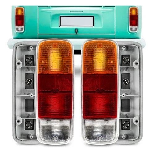 Par Lanterna Kombi Clipper 1976 77 A 14 Tricolor Com Soquete