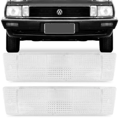 Par Lente Lanterna Dianteira Santana Quantum Gls 1987 1988 1989 1990 Pisca Seta Cristal