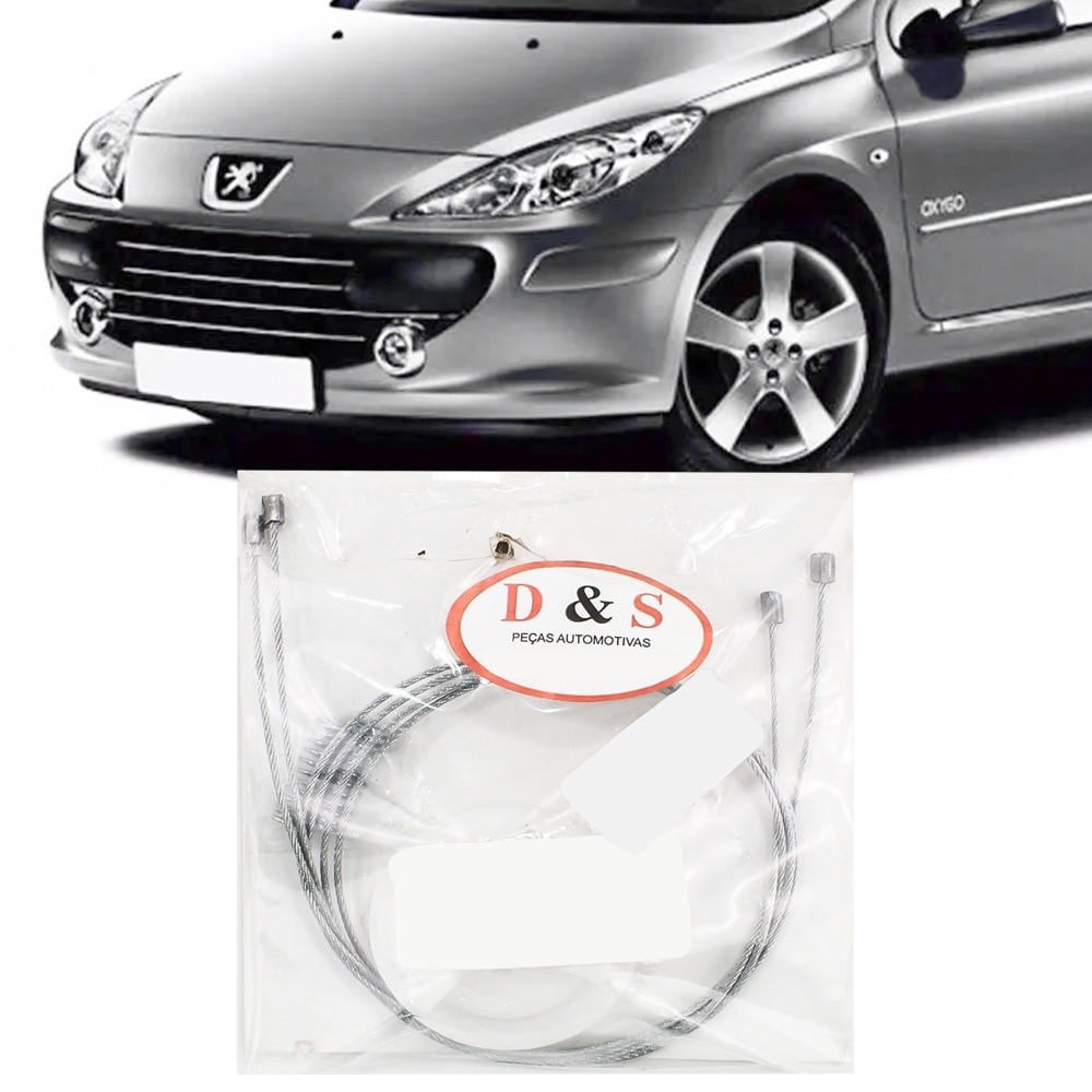 Kit Reparo Maquina Vidro Eletrico Peugeot 307 2006 2007 2008 2009 2010 2011 2012 Cabo Traseira