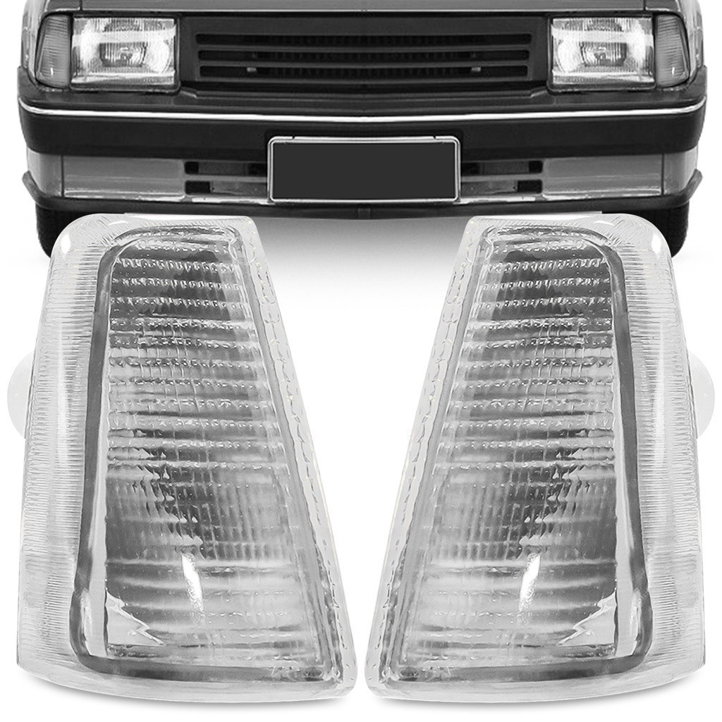 Par Pisca Chevy Chevette Marajo 83 84 A 93 Dianteira Cristal Encaixe Cibié