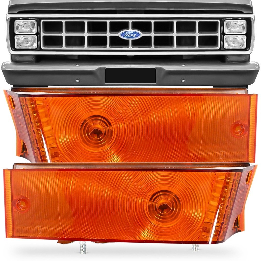 Par Lanterna Dianteira F1000 84 A 91 Pisca Seta Ambar F4000