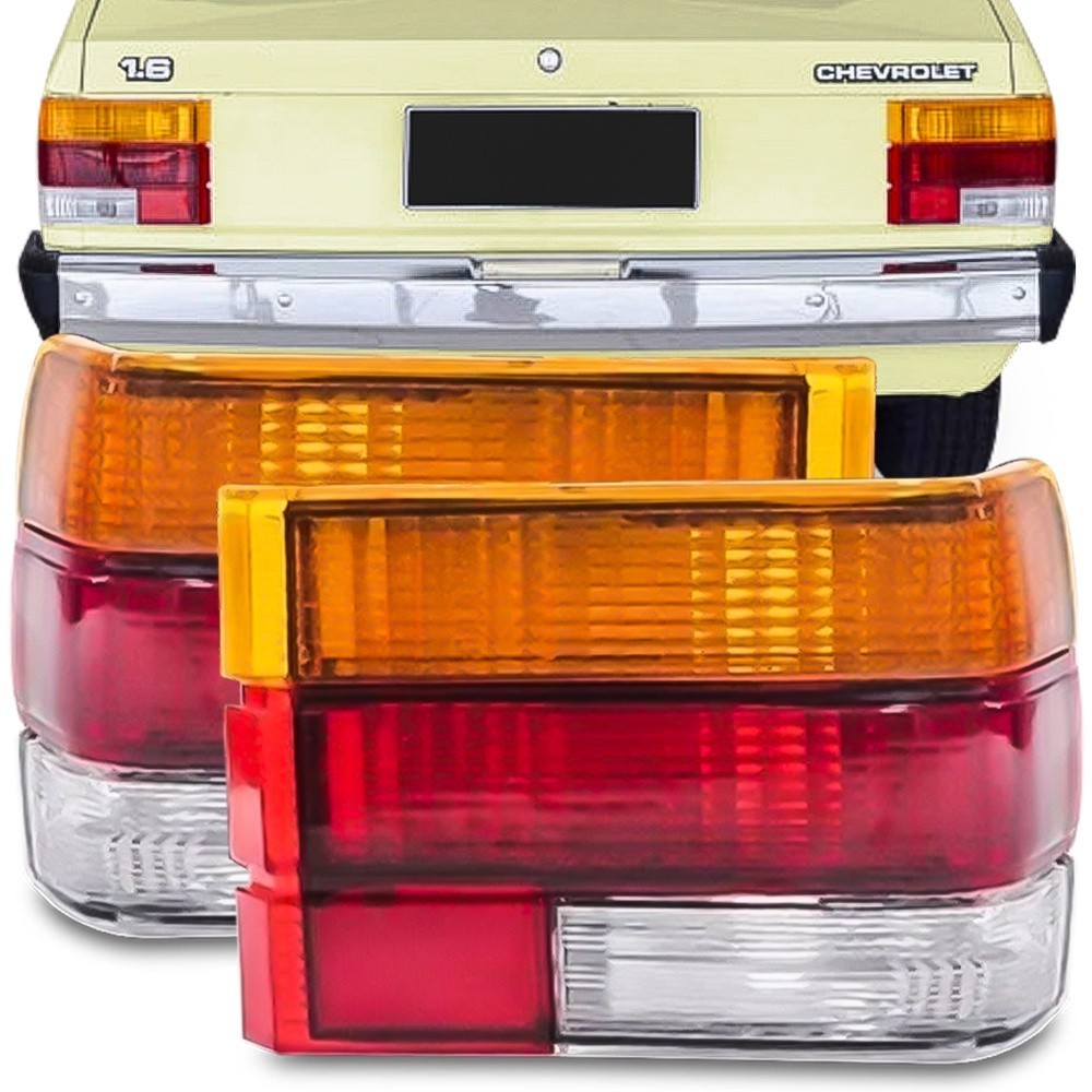 Lanterna Traseira Chevette 1983 84 85 1986 Tricolor
