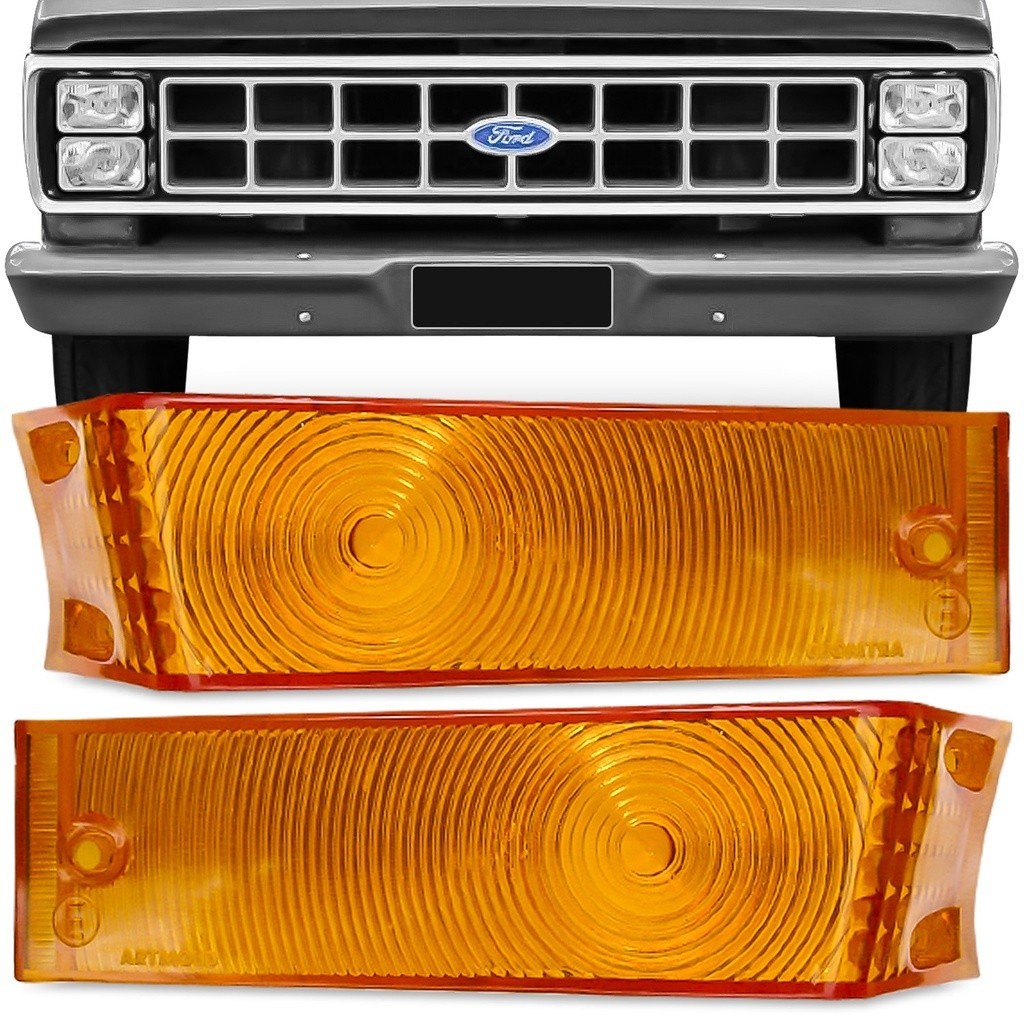 Par Lente Dianteira F1000 F4000 85 86 87 88 89 90 91 Ambar