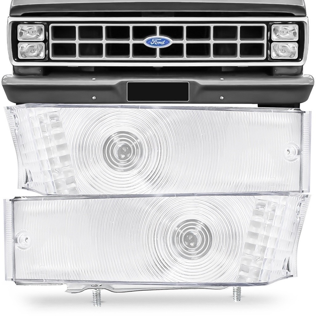 Par Lanterna Dianteira F1000 84 A 91 Pisca Seta Cristal F4000