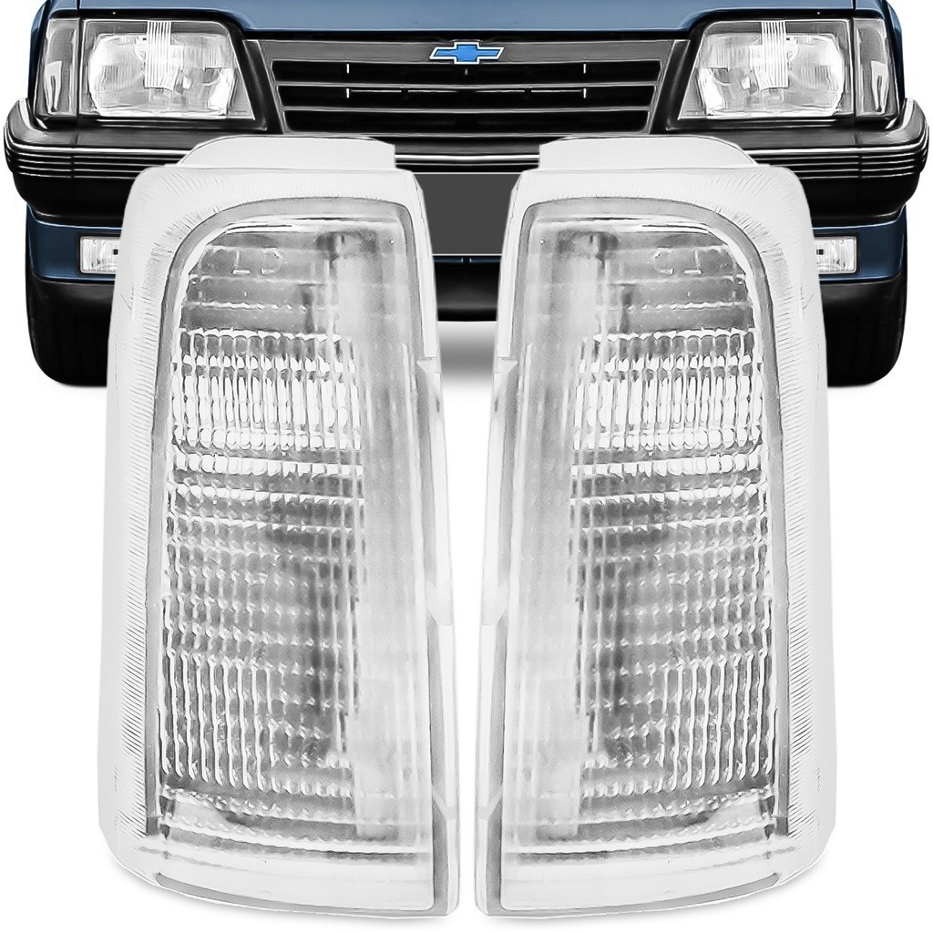 Par Lanterna Dianteira Monza 88 89 90 Acrilica Cristal Seta