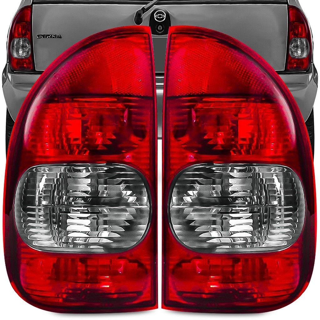 Lanterna Traseira Corsa Hatch Pick Up Sw Wagon 01 02 03 Bicolor
