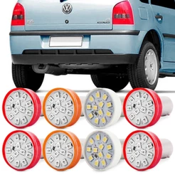 Kit 8 Lampada Led Lanterna Gol G3 1999 2000 2001 2002 2003 2004 2005